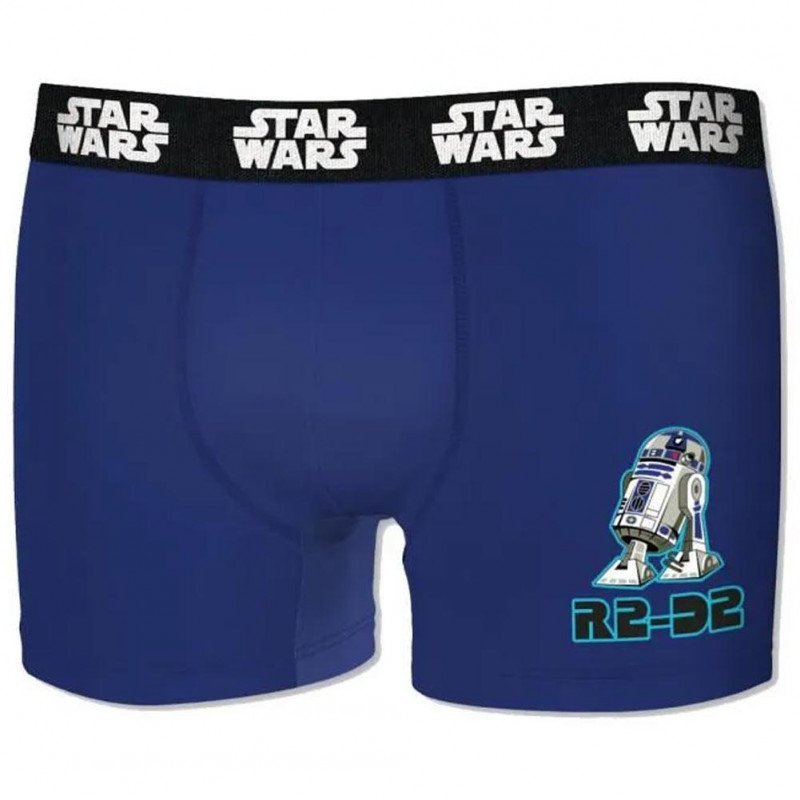 STAR WARS Boxer Garçon Coton ASS Bleu Noir