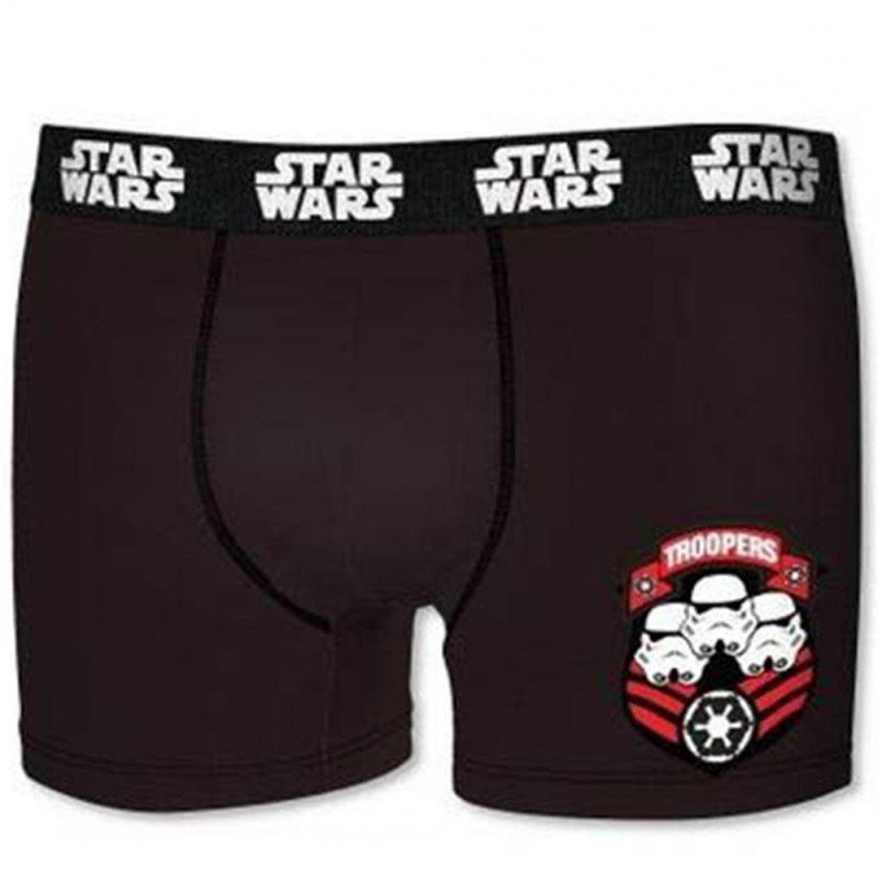 STAR WARS Boxer Garçon Coton ASS Noir et Rouge