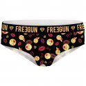 FREEGUN Shorty Fille Microfibre LOV Noir Jaune