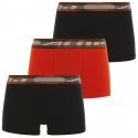 ATHENA Lot de 3 Boxers Garçon Coton SPORTPACK Noir Orange Noir