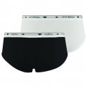 ATHENA Lot de 2 Boxers Fille Coton BASIC Noir Blanc