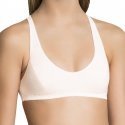 DIM Brassière Fille Microfibre DIMSPORT Blanc