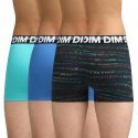 DIM Lot de 3 Boxers Garçon Coton MODE Code Bleu Vert menthe