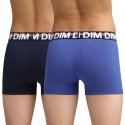 DIM Lot de 2 Boxers Garçon Coton CLASSIC Bleu Marine