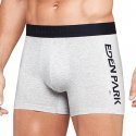 EDEN PARK Boxer Homme Coton INSCUIS Souris Chiné