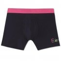 EDEN PARK Boxer Homme Coton INSCRIP Marine Rose