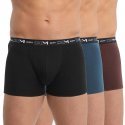 LOT DE 3 Boxer Sous-vêtements Homme STRETCH Noir et Marron