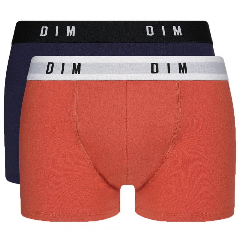 LOT DE 2 Boxer Sous-vêtements Homme ORIGINALS Orange et Bleu