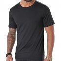 DIM T-shirt Col rond Homme Microfibre SPORT Noir