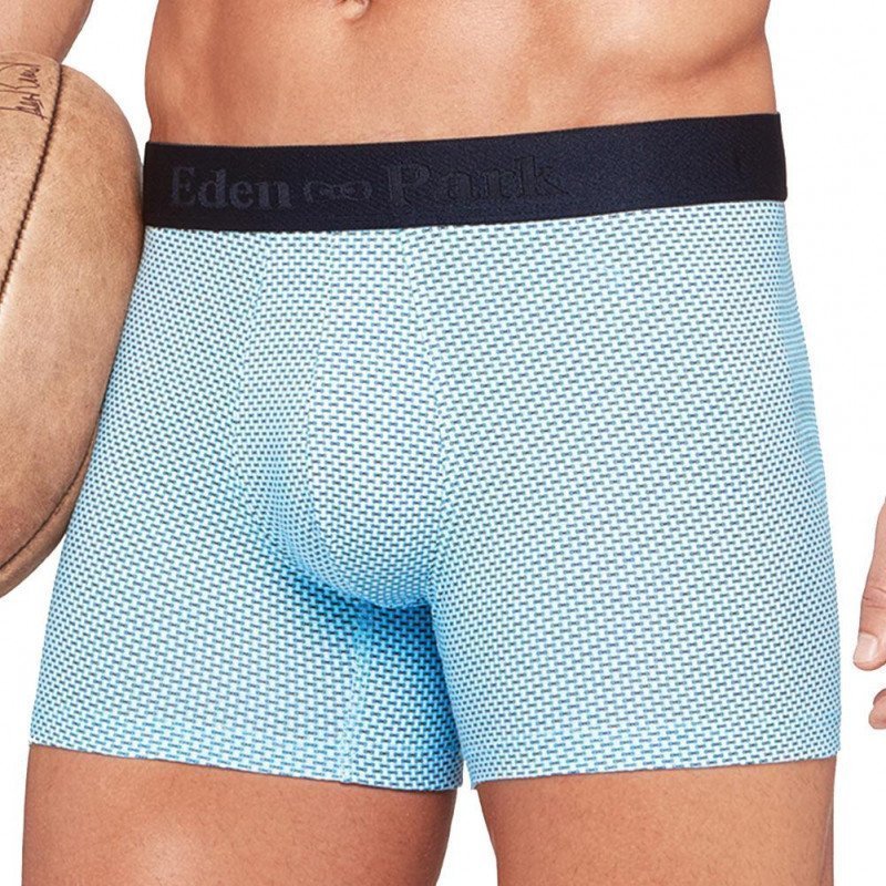 EDEN PARK Boxer Homme Coton MOSAIK Ciel