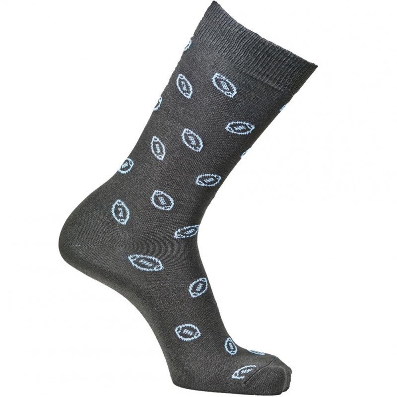 LES LIMOUSINES Chaussettes Homme Coton RUGBY Anthracite