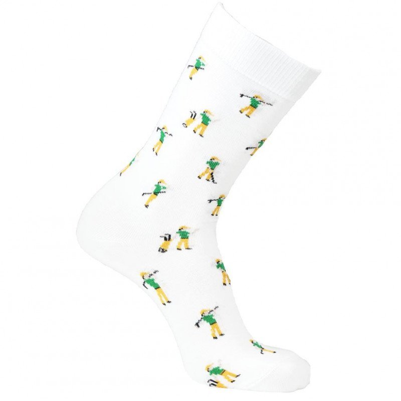 LES LIMOUSINES Chaussettes Homme Coton GOLF Blanc