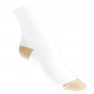 LES LIMOUSINES Mi-Chaussettes Femme Coton BOUTOR Blanc