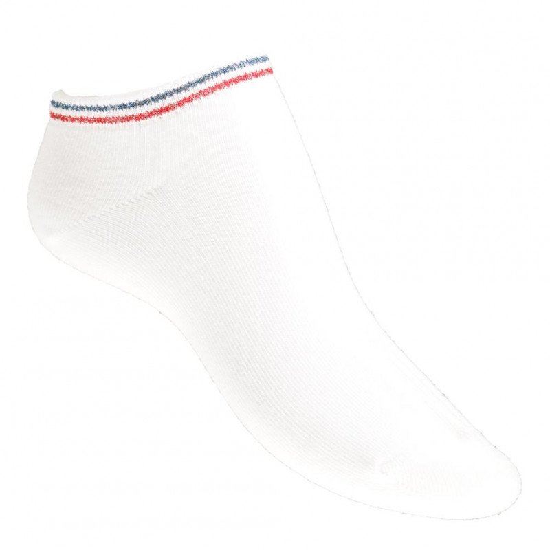 Socquettes Femme DRAPEAU Blanc et Bleu