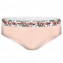 LES PETITES BOMBES Shorty Femme Coton ASS2 Beige ceinture Fleurs