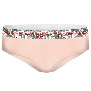 LES PETITES BOMBES Shorty Femme Coton ASS2 Beige ceinture Fleurs