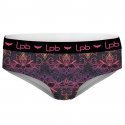 LES PETITES BOMBES Shorty Femme Microfibre ASS1 Noir Rose