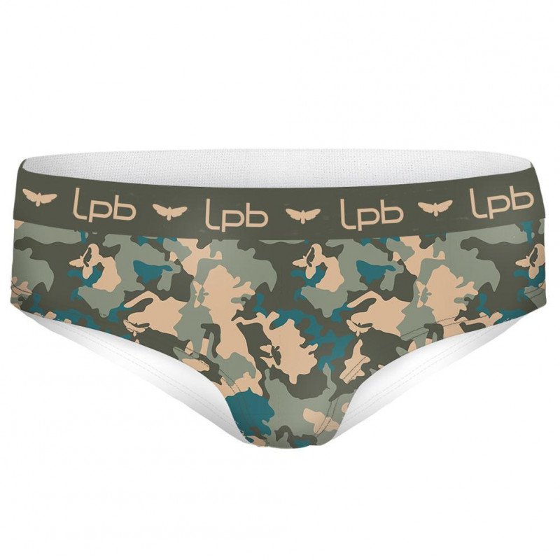 LES PETITES BOMBES Shorty Femme Microfibre ASS1 Camo ceinture Kaki