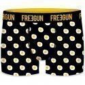 FREEGUN Lot de 2 Boxers Homme Coton bio BCBX2 OEUFS Noir Jaune