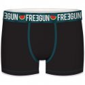 FREEGUN 2 Boxers Homme Coton bio BCBX2 PASTEQUE Noir Rouge Bleu