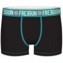 FREEGUN Lot de 2 Boxers Homme Coton bio BCBX2 DONUT Noir Rose