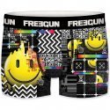 FREEGUN 3 Boxers Homme Microfibre PACKX3 JEUVIDEO Noir Jaune