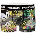 FREEGUN 3 Boxers Homme Microfibre PACKX3 JEUVIDEO Noir Jaune