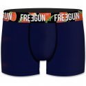 FREEGUN Boxer Garçon Coton bio BCBASS3 Marine ceinture Fraise