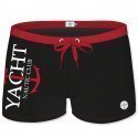 YACHT NAUTIC CLUB Boxer Bain Moulant Homme MOUASS1 Noir Rouge