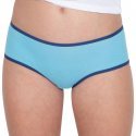 ATHENA Lot de 3 Boxers Fille Coton ETOILE Cyan Blanc Blanc