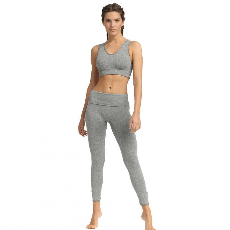 DIM Brassière coquée Femme AMPLIFORSANSCOUTURE Impact modéré Gris