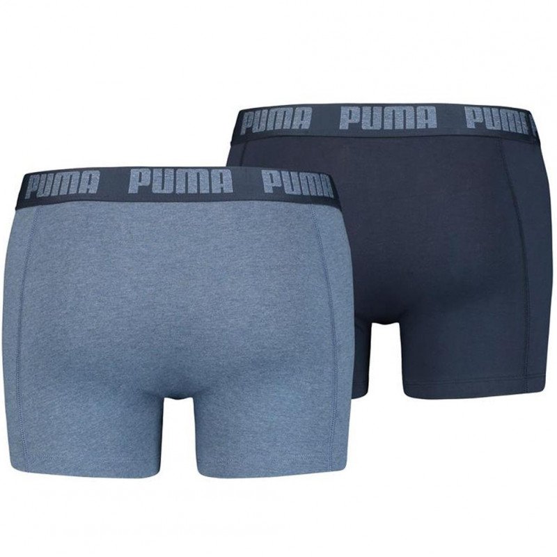 PUMA Lot de 2 Boxers Homme Coton BASIC Denim