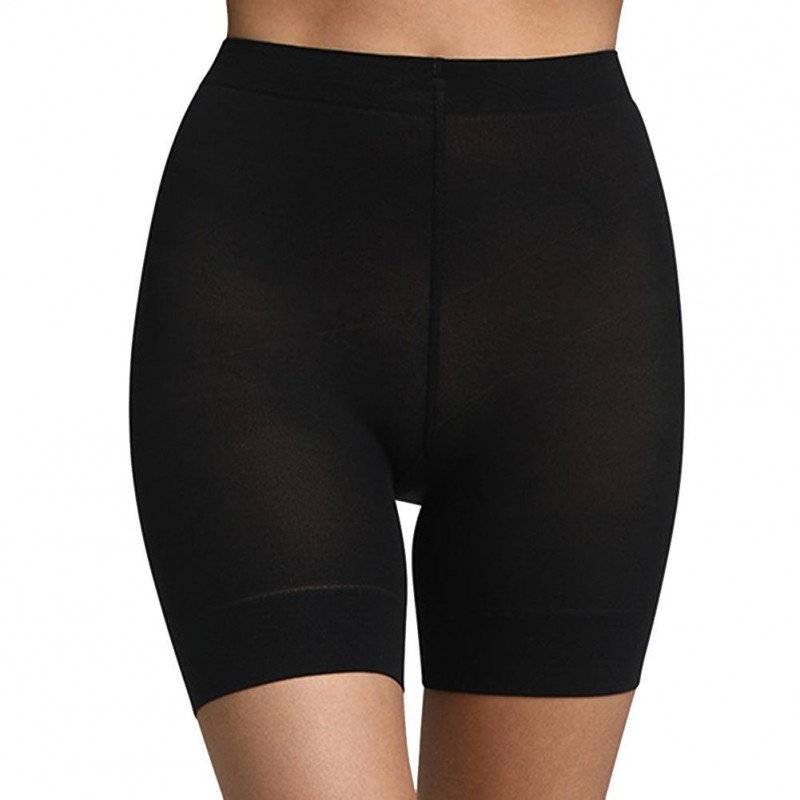 DIM Boxer long Femme Microfibre ACTION MINCEUR Noir