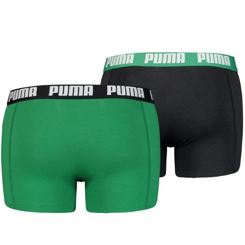 LOT DE 2 Boxer Sous-vêtements Homme BASIC Noir et Vert