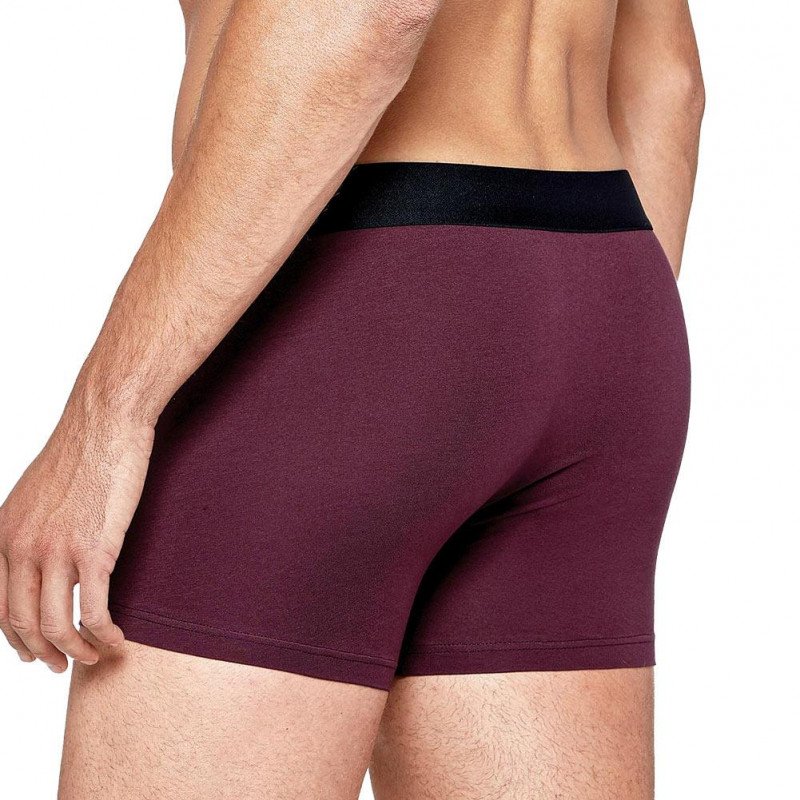 EDEN PARK Boxer Homme Coton ONE Bordeaux