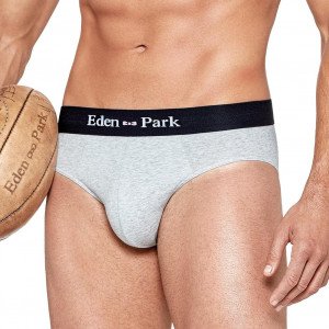 EDEN PARK Slip Homme Coton ONE Gris Chiné Clair