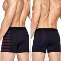 EDEN PARK Lot de 2 Boxers Homme Coton DUOSTRIPE Bordeaux Marine