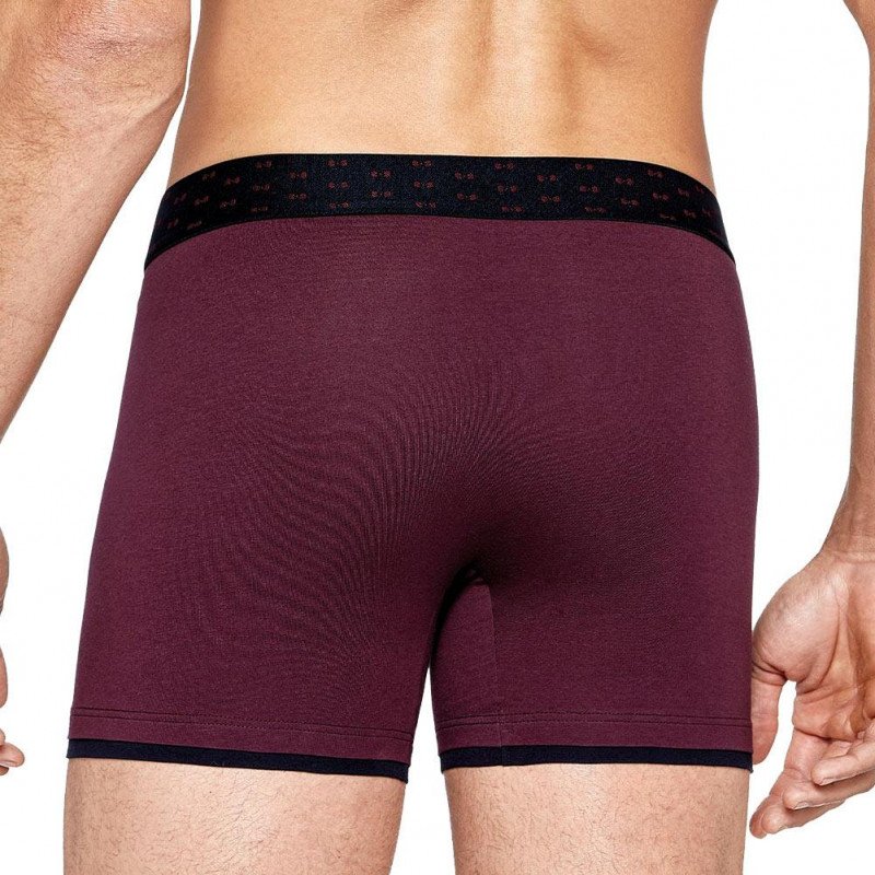 Boxer Homme CEINTFLOTS Noir et Bordeaux