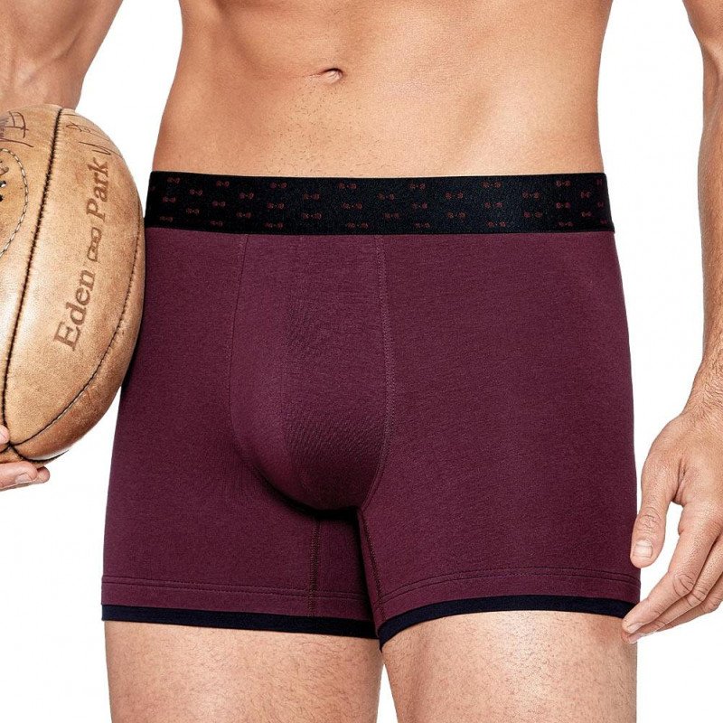 Boxer Homme CEINTFLOTS Noir et Bordeaux