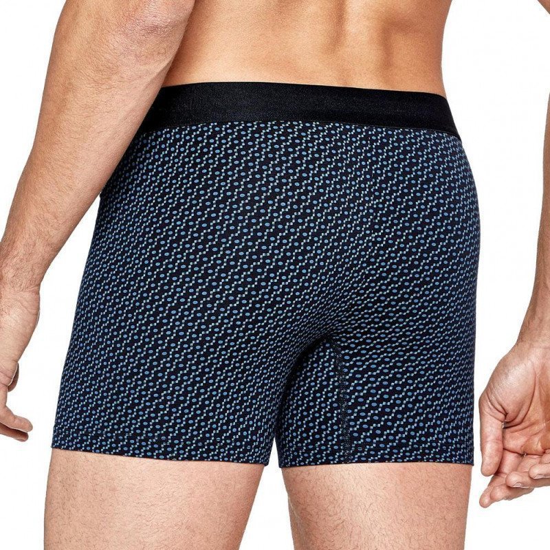 Boxer Homme QUADRILOGO Noir et Bleu