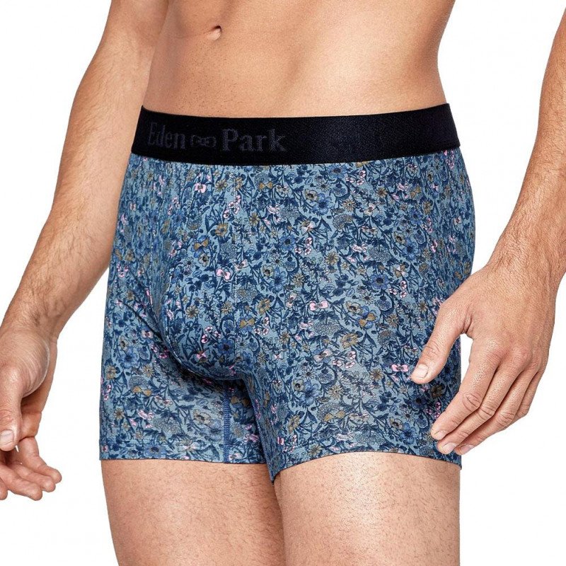 EDEN PARK Boxer Homme Coton FLOWERS Roof