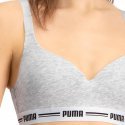 PUMA Brassière coquée Femme Coton ICONICN TOP Souris chiné