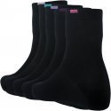 DIM Lot de 5 paires de Chaussettes Femme Microcoton ECODIM Noir