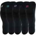 DIM Lot de 5 paires de Chaussettes Femme Microcoton ECODIM Noir