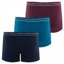 EMINENCE Lot de 3 Boxers Homme Coton BUSINESS Marine Bleu Bordeaux