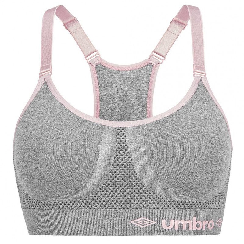 UMBRO Brassière coquée Femme Microfibre BRAS Gris Rose