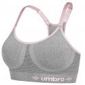 UMBRO Brassière coquée Femme Microfibre BRAS Gris Rose