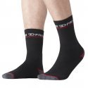 FACOM Lot de 3 paires de Chaussettes Homme Coton RED Noir Rouge