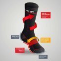 FACOM Lot de 3 paires de Chaussettes Homme Coton RED Noir Rouge