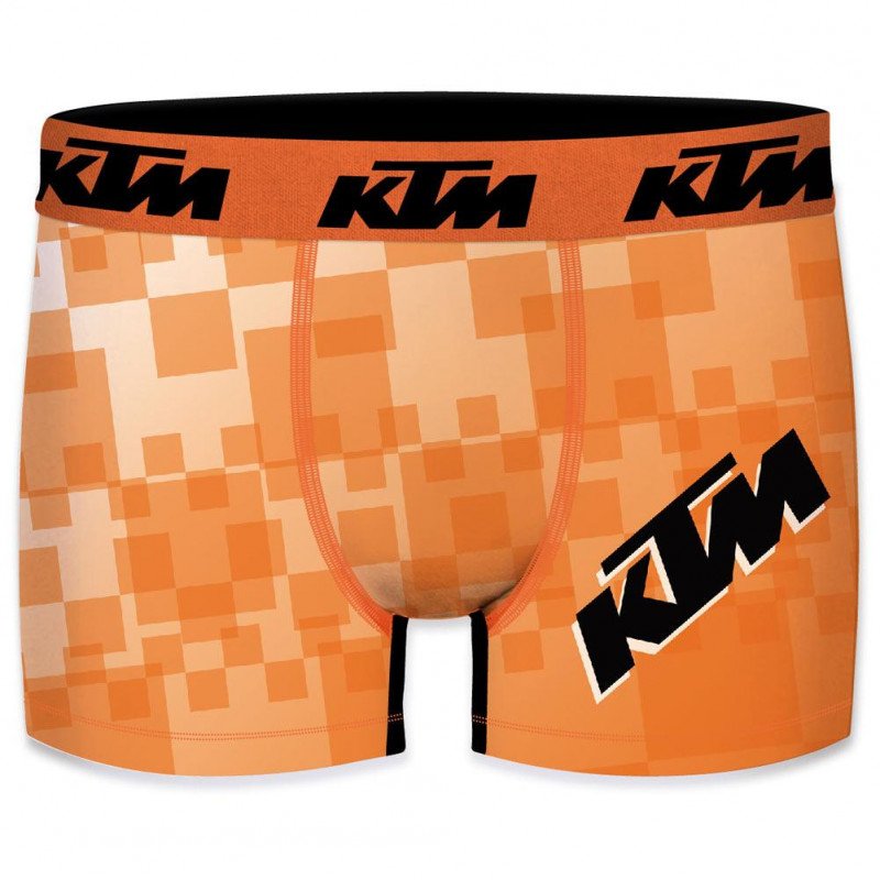 KTM Boxer Homme Microfibre MOSAIK Orange Noir